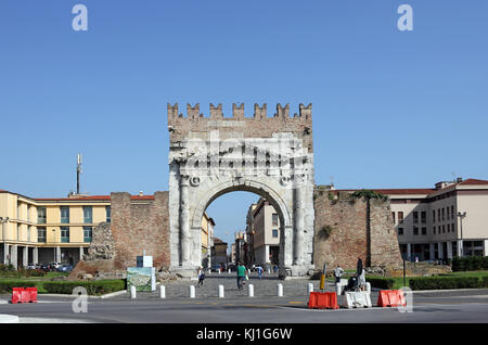 Arco di Augusto Rimini Italien Stockfoto