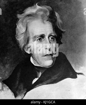 ANDREW JACKSON (1767-I 845), amerikanischer Soldat, Staatsmann und PRÄSIDENT DER VEREINIGTEN STAATEN. Portrait von Thomas Sully (1783-1872). Stockfoto