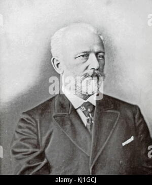 Pjotr Iljitsch Tschaikowski (1840-1893), Peter Iljitsch Tschaikowsky, war ein russischer Komponist der späten Romantik, deren Werke unter den beliebtesten Musik im klassischen Repertoire sind Stockfoto