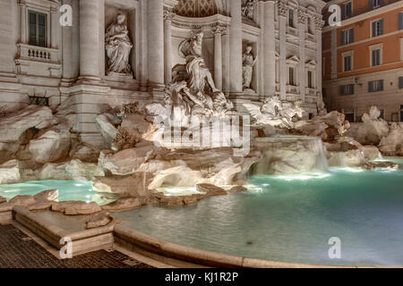 Tevi begleitet Brunnen Rom - Fontana di Trevi, Rom Stockfoto