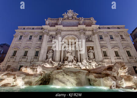 Tevi begleitet Brunnen Rom - Fontana di Trevi, Rom Stockfoto