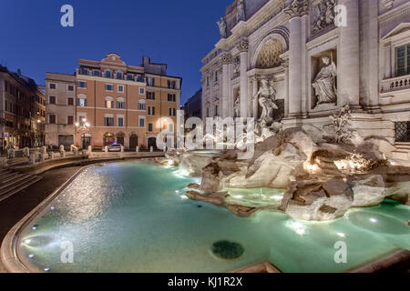 Tevi begleitet Brunnen Rom - Fontana di Trevi, Rom Stockfoto