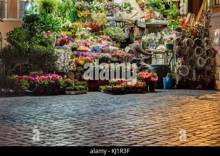 Flower Shop Spanische Treppe Stockfoto