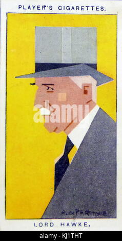 Zigarette card Player's, Martin Bladen Hawke, 7. Baron Hawke (16. August 1860 - 10. Oktober 1938), in der Regel als Herrn Hawke bekannt, war ein englischer Amateur cricketer aktiv von 1881 bis 1911. Vom 20. Jahrhundert Stockfoto