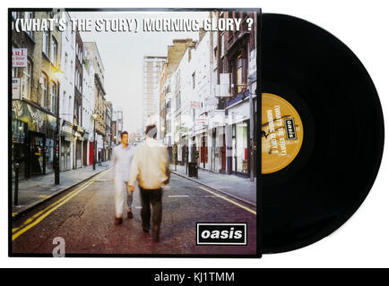 Was ist "die Geschichte Morning Glory Album von Oasis Stockfoto