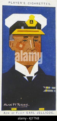 Zigarette card Player's, John jellicoe, 1. Earl Jellicoe (1859-1935), der Königlichen Marine, Admiral der Flotte. Vom 20. Jahrhundert Stockfoto