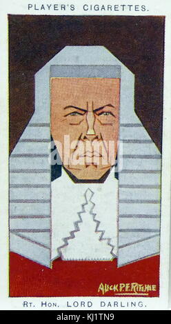 Zigarette card Player's Darstellung Lord Charles Darling, 1. Baron Darling (1849-1936), ein englischer Richter und Gesetz, Herr. Vom 20. Jahrhundert Stockfoto