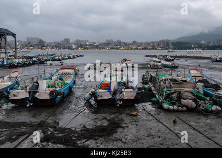 Tamsui Küste in Taipei, Taiwan Stockfoto