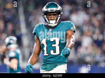 November 19, 2017: Philadelphia Eagles wide receiver Nelson Agholor #13 während einer NFL Football Spiel zwischen den Philadelphia Eagles und die Dallas Cowboys bei AT&T Stadium in Arlington, TX Philadelphia besiegt Dallas 37-9 Albert Pena/CSM Stockfoto