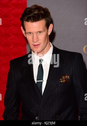 London, Großbritannien. 21 Nov, 2017. Matt Smith (Phillip Herzog von Edinburgh) Teilnahme an der Weltpremiere der Krone im Odeon Leicester Square London Dienstag, 21. November 2017 Credit: Peter Phillips/Alamy leben Nachrichten Stockfoto