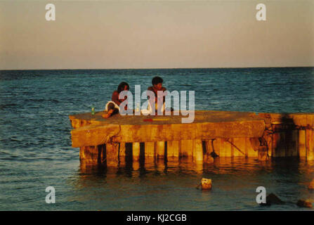 Die Split Caye Caulker Stockfoto