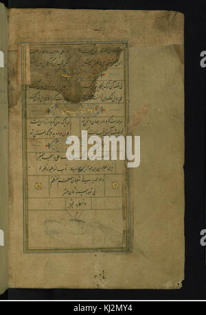 Zayn al-'Abidin bin Ar-Rahman al-Jami - Impressum - Walters W628156B - ganzseitige Stockfoto