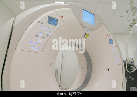 Ct-Scanvorgang Maschine im Krankenhaus Klinik. Stockfoto