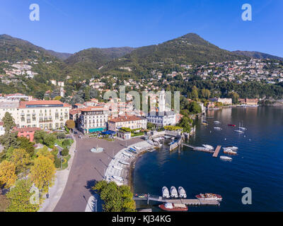 Hafen von Cernobbio, berühmten Ziel am Comer See Stockfoto