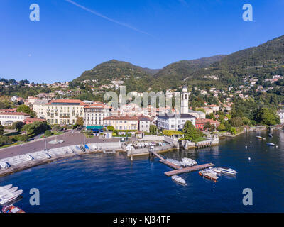 Stadt von Cernobbio, Comer See in Italien Stockfoto