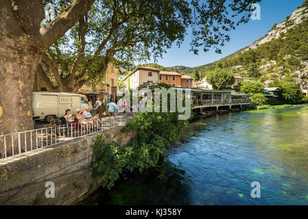 Fontaine-de-Vaucluse, Provence, Frankreich, Europa. Stockfoto