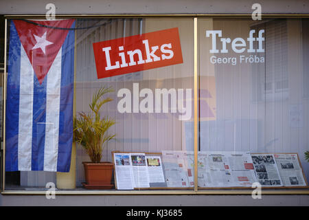 Darmstadt, Deutschland - 31. Oktober 2017: Die Linke trifft Georg Froeba in Darmstadt mit Räumlichkeiten der von der Stadt ernannten Fraktion der Linken am 31. Oktober, Stockfoto