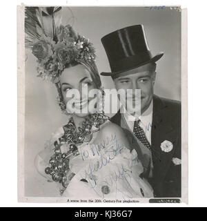 Carmen Miranda e Don Ameche em, die Nacht in Rio (1941) Stockfoto