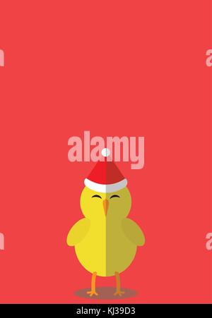 Küken Mütze - Weihnachten Freunde Serie Stock Vektor