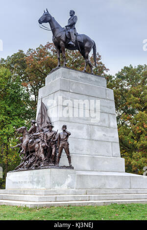 Virginia Denkmal an der Gettysburg National Military Park, Pennsylvania. Stockfoto