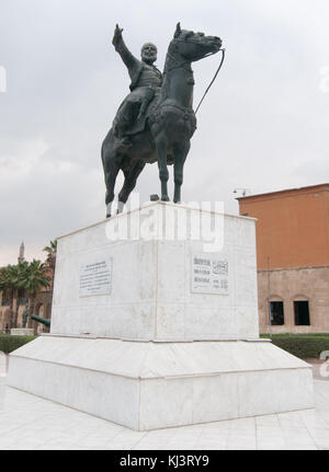 Ibrahim Pasha Statue an der Zitadelle. Ibrahim Pasha war der älteste Sohn von Muhammad Ali, der Wali und unerkannten Khedive von Ägypten und dem Sudan. Stockfoto