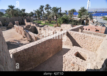 Aqaba Fort in Aqaba, Jordanien, Saudi-Arabien, Naher Osten. Stockfoto