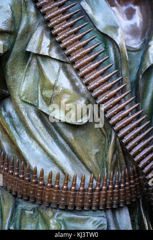 Detail der drei Soldaten (Die drei Soldaten) Statue, Vietnam Veterans Memorial, die National Mall, Washington, D.C., Vereinigte Staaten von Amerika, USA. Stockfoto