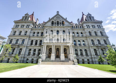 Das New York State Capitol Building in Albany, der Heimat der New York State Assembly. Stockfoto