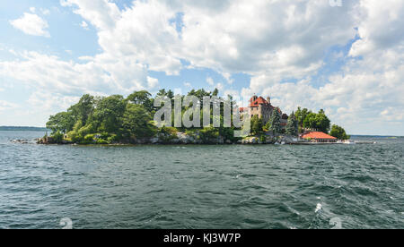 Singer Castle on Dark Island in der st. Lawrence Seaway, New York, USA. Stockfoto
