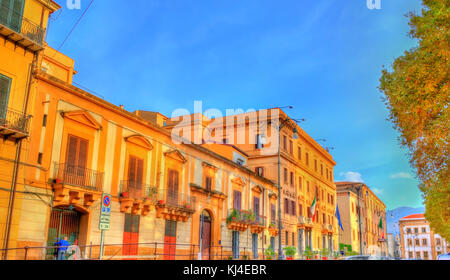 Typische Gebäude in Palermo, Sizilien Stockfoto
