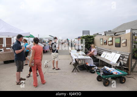 Jährliche Pine Walk fair, Fair Harbor, Fire Island, NY, USA Stockfoto