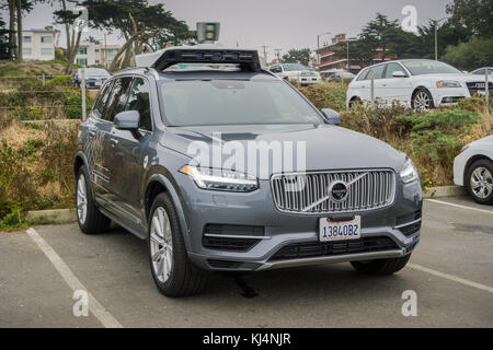 August 10, 2017, San Francisco/CA/USA - Uber selbst - die Autos fahren dürfen, um Tests in San Francisco laufen ab März Stockfoto