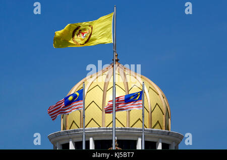 Allgemeine Ansicht der vorderen Eingang des Malaysia König Palast in Kuala Lumpur, 12, Februar 2017. Stockfoto