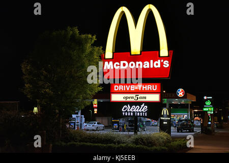 Foto von Mc Donalds Restaurant in Glen Innes in Neu-England im Norden von New South Wales, Australien Stockfoto