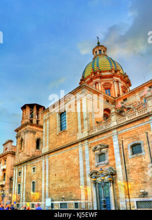 San Giuseppe dei teatini Kirche in Palermo, Italien Stockfoto