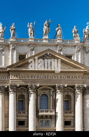 St.-Peter Basilika, Vatikanstadt, Rom, Italien Stockfoto
