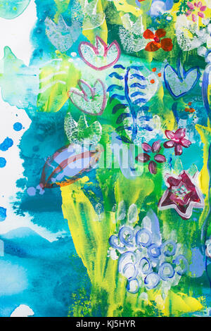 Detail der Malerei als Hintergrund. Stockfoto