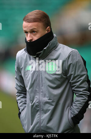 Celtic's Leigh Griffiths während des Trainings im Celtic Park, Glasgow. Stockfoto