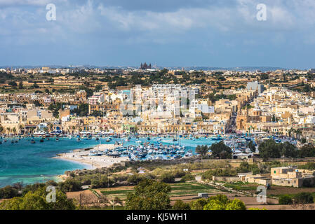 Alten Fischerdorf Marsaxlokk, Malta Stockfoto
