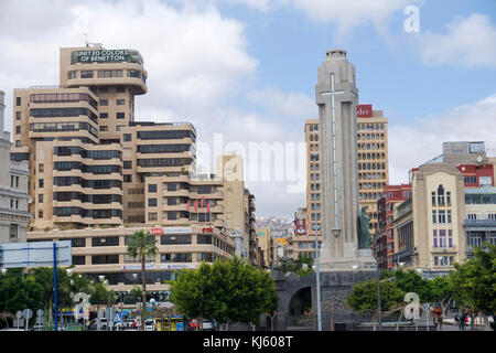 Plaza de Espana und Monumento a los caidos, ein Bürgerkrieg Memorial, Santa Cruz de Tenerife, Teneriffa, Kanarische Inseln, Spanien Stockfoto