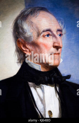 Öl Malerei von Präsident John Tyler, 10., Präsident, Usa, von George P eine Healy, 1859 Stockfoto