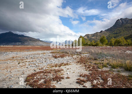 Caleta Wulaia, baie de Wulaia, Chile Stockfoto