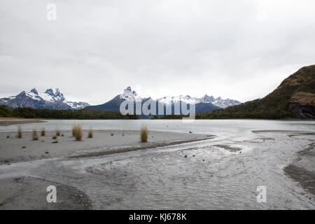 Caleta Wulaia, baie de Wulaia, Chile Stockfoto