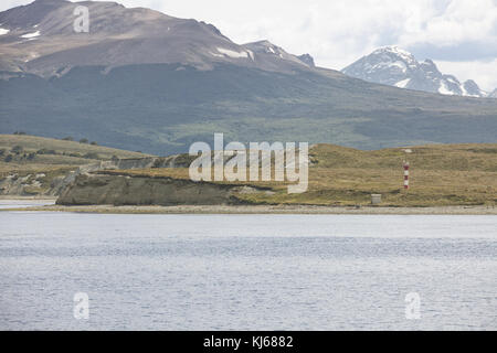 Gletscher, Parque Nacional Alberto de Agostini Stockfoto