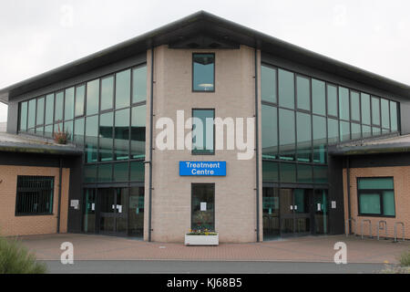 Die Behandlung, einschließlich der urologischen Abteilung, an der nhs Royal shrewsbury Hospital, ein Krankenhaus Stockfoto