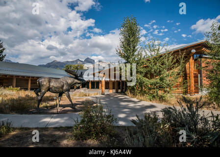 Craig Thomas Visitors Center im Grand Teton National Park, Wyoming Stockfoto