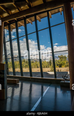 Craig Thomas Visitors Center im Grand Teton National Park, Wyoming Stockfoto