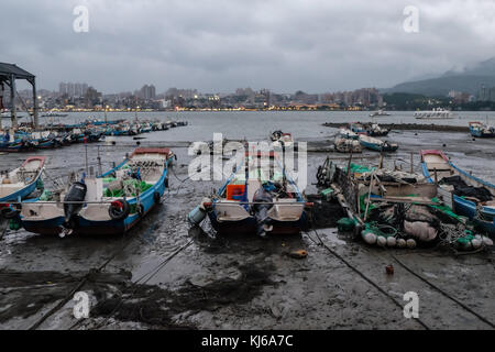 Tamsui Küste in Taipei, Taiwan Stockfoto