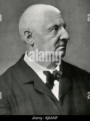 Anton Bruckner (1824-1896). österreichischer Komponist und Organist. Portrait. fotografie, ca. 1890. Stockfoto