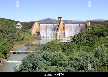 Wagendrift Damm auf der Bushman River, in Estcourt, KwaZulu Natal, Südafrika. Stockfoto